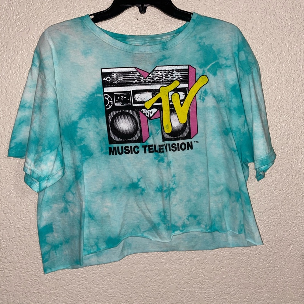 mtv tie-dye crop